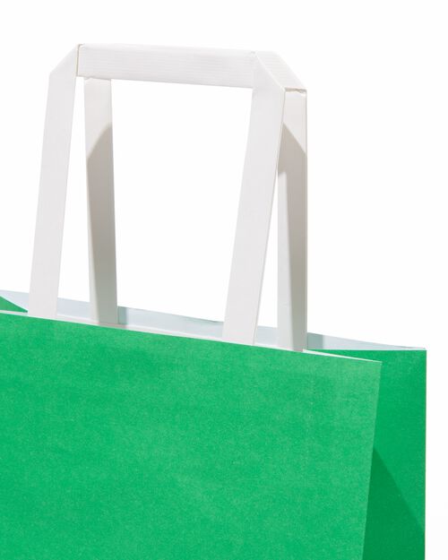 6 sacs cadeaux en papier 21x18x8 uni
