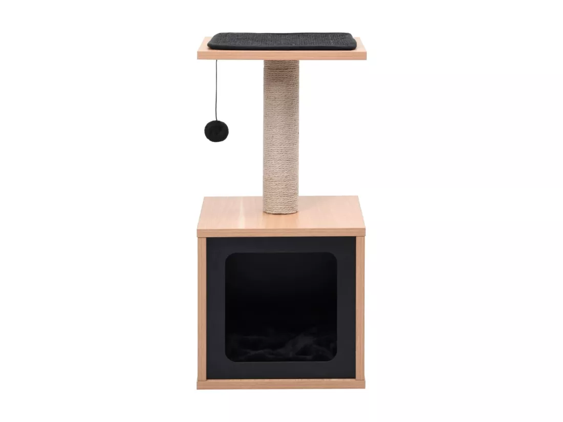 Arbre à chat avec tapis à gratter en sisal 62 cm