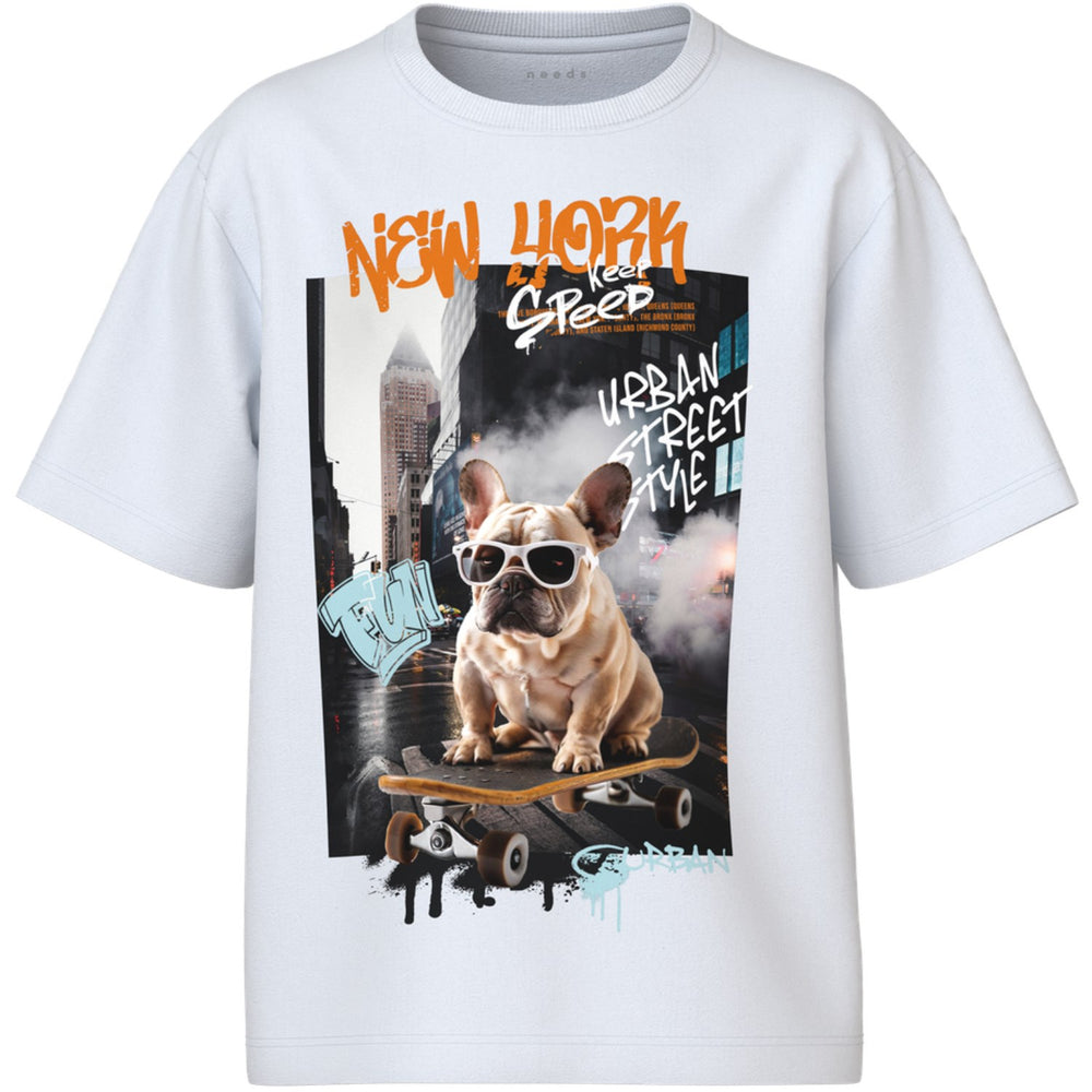 Køb Name It Bright White Street Style Nkmvoto Ss Nreg Top