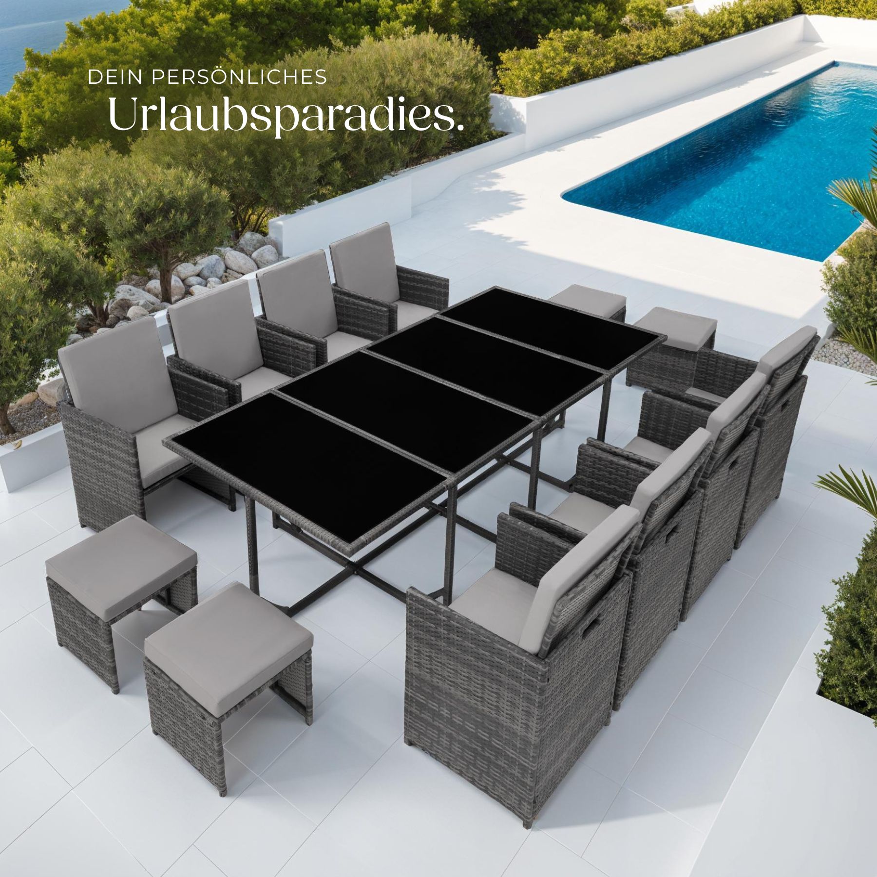 Rattan Sitzgruppe Palma