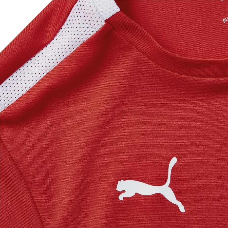 PUMA Maillot teamLIGA - Rouge/Blanc Enfant