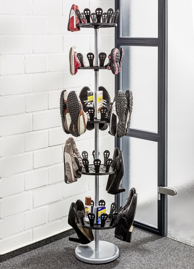 Maximex Schuhregal »Rondelle« platzsparendes Schuhkarussell für 30 Paar Schuhe, freistehend