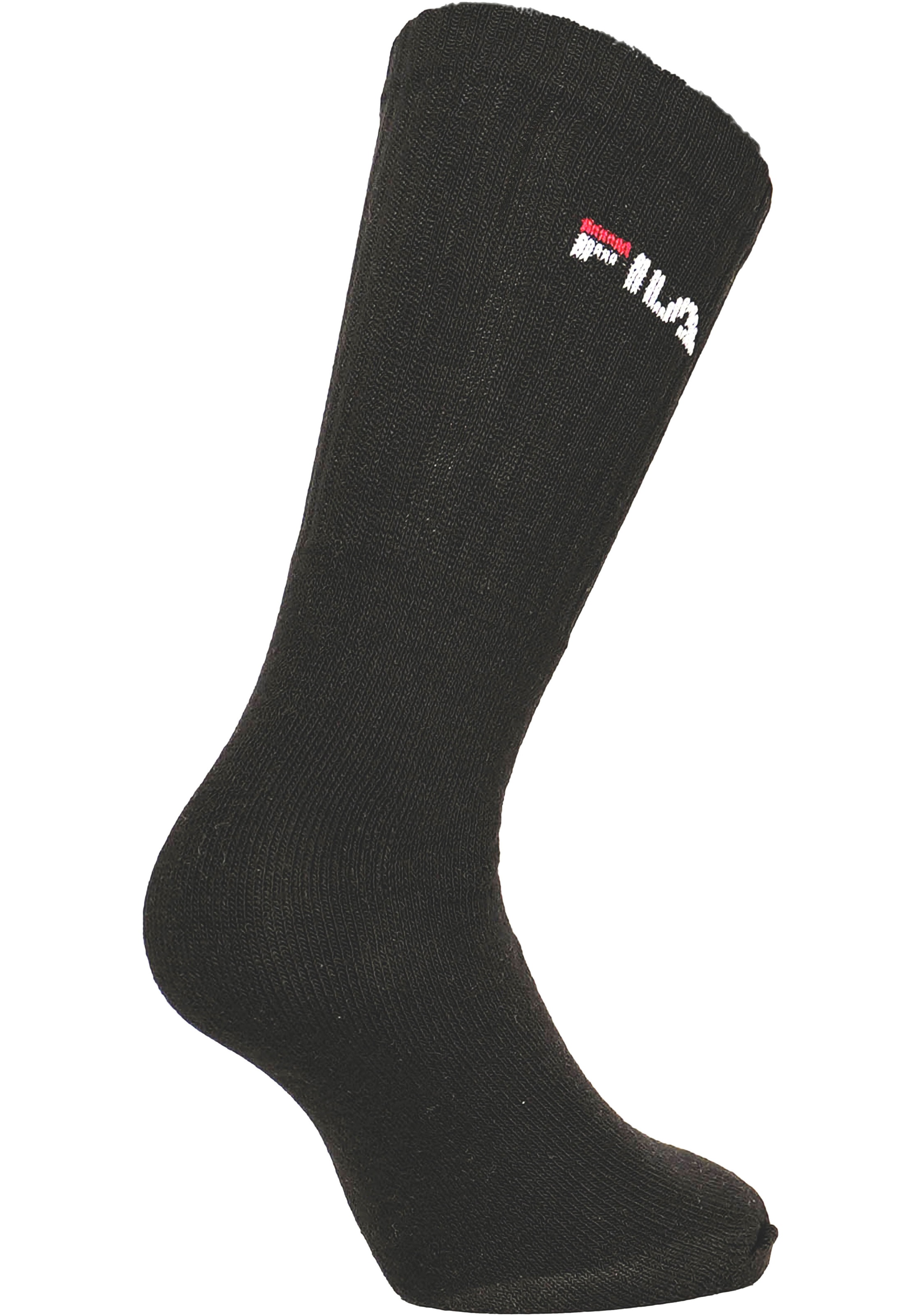 Fila Sportsocken »UNISEX CREW TENNIS FULL TERRY SOCKS« 6 Paar tlg. mit eingestrickem Logo