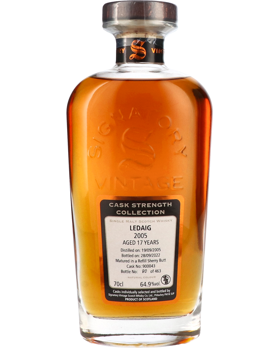 Ledaig 17 Years 2005 Signatory Cask Strength 64.9% 70 cl