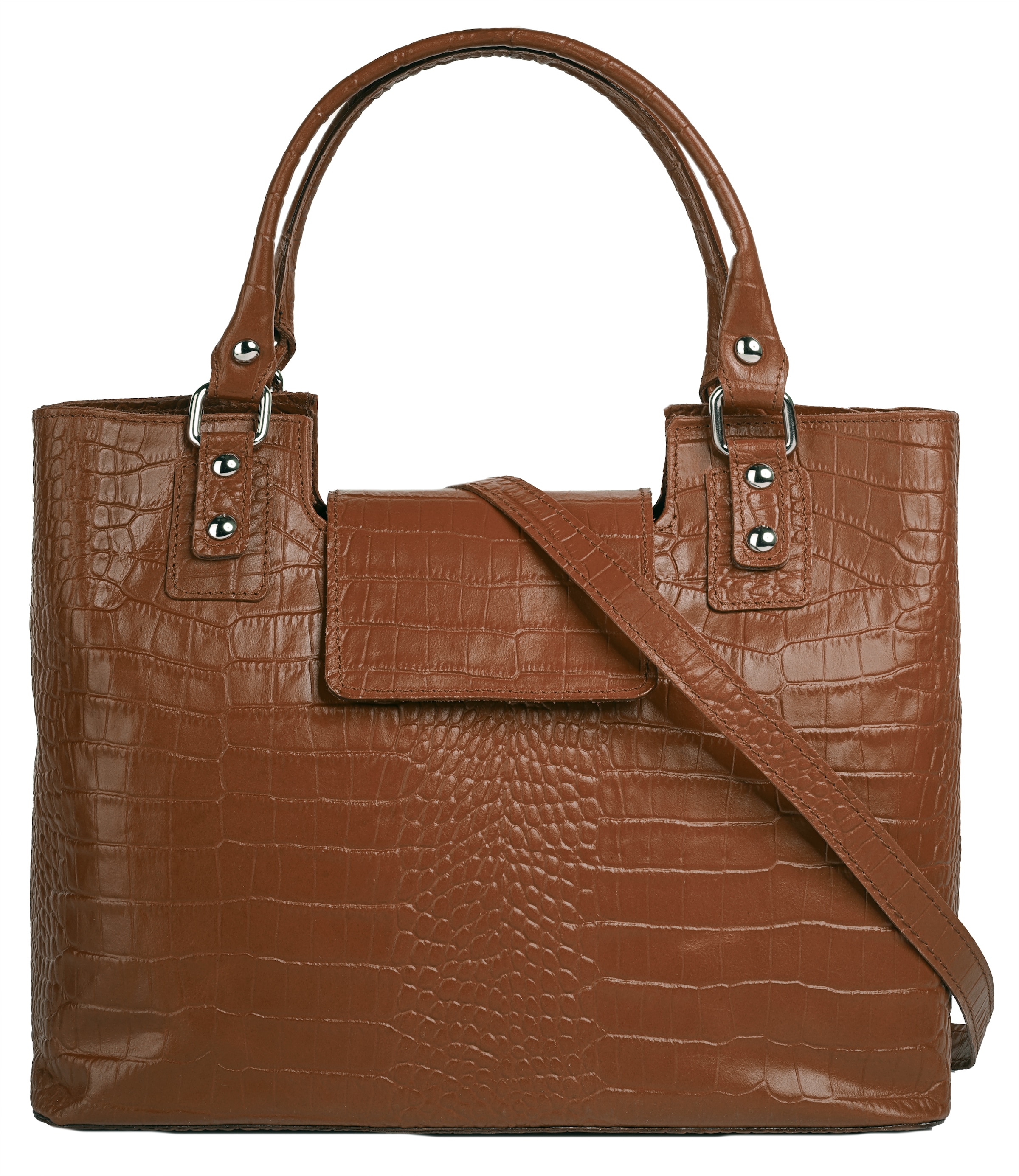 Cluty Henkeltasche echt Leder, Made in Italy