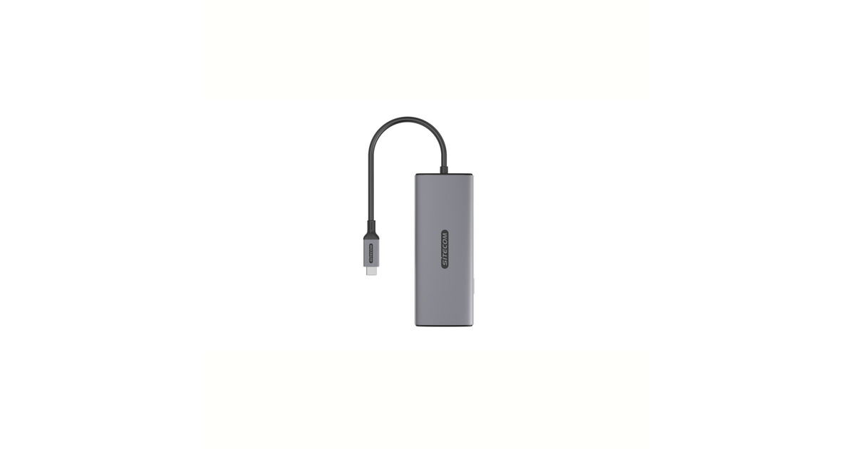 Sitecom5 in 1 USB-C Multiport Adapter dockingstation  (Grijs)