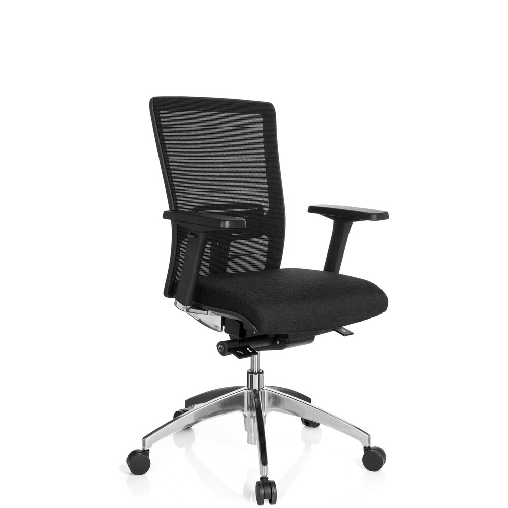 Profi Bürostuhl ASTRA BASE Stoff mit Armlehnen (höhenverstellbar) hjh OFFICE