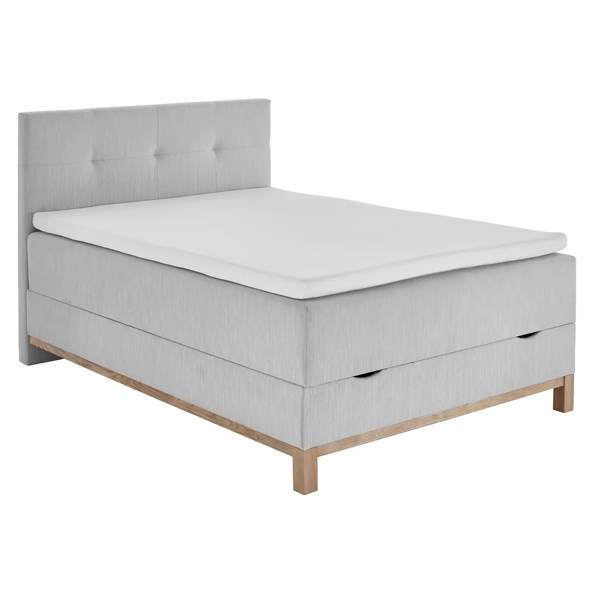 Boxspringbett CATANIA 120x200 Hellgrau