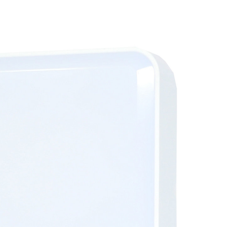 Hublot Moresby LED intégrée blanc neutre IP44 1000lm 16W L.15xl.15cm carré blanc GoodHome