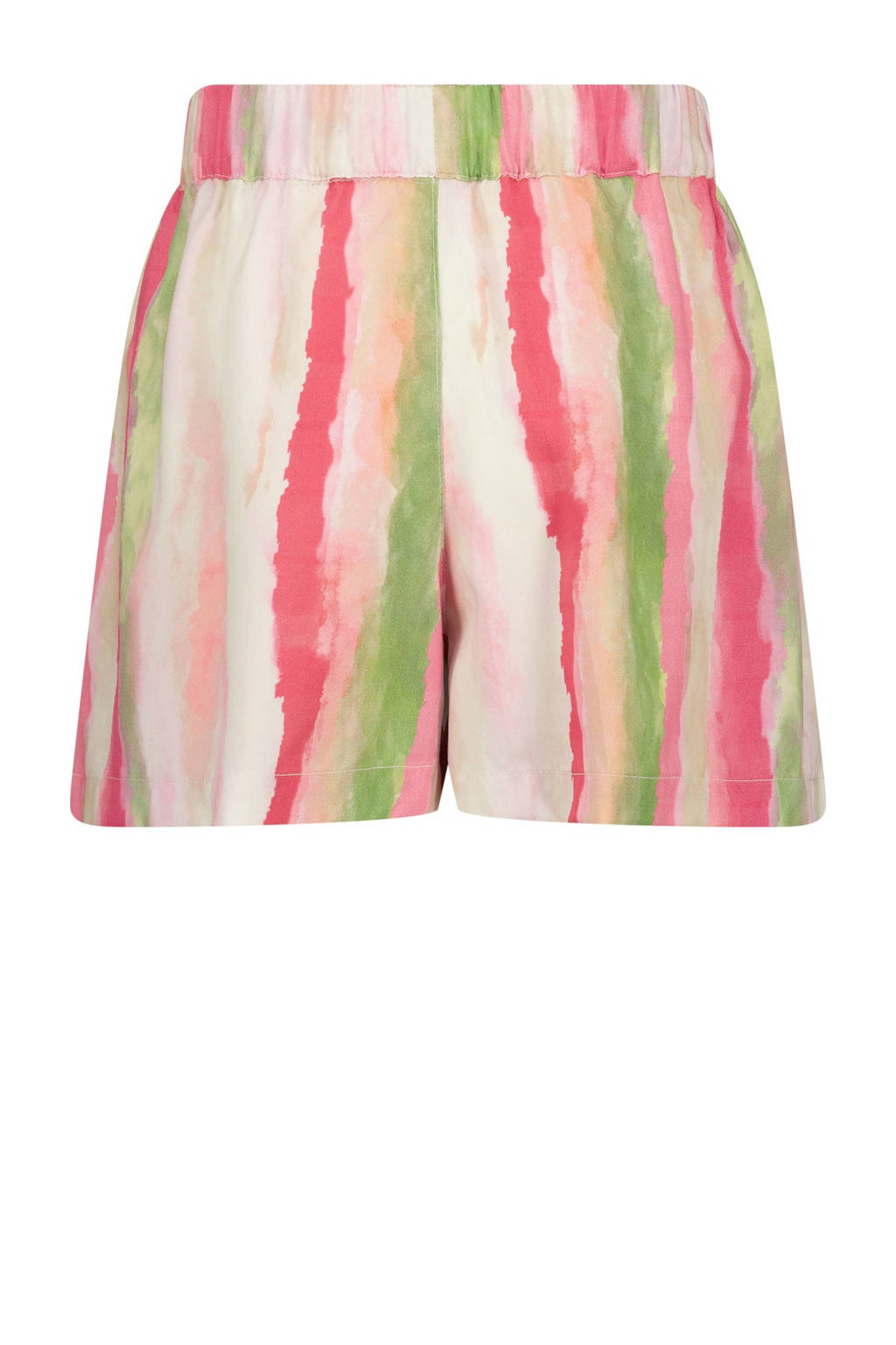 Raizzed casual short Rosa roze/wit/groen