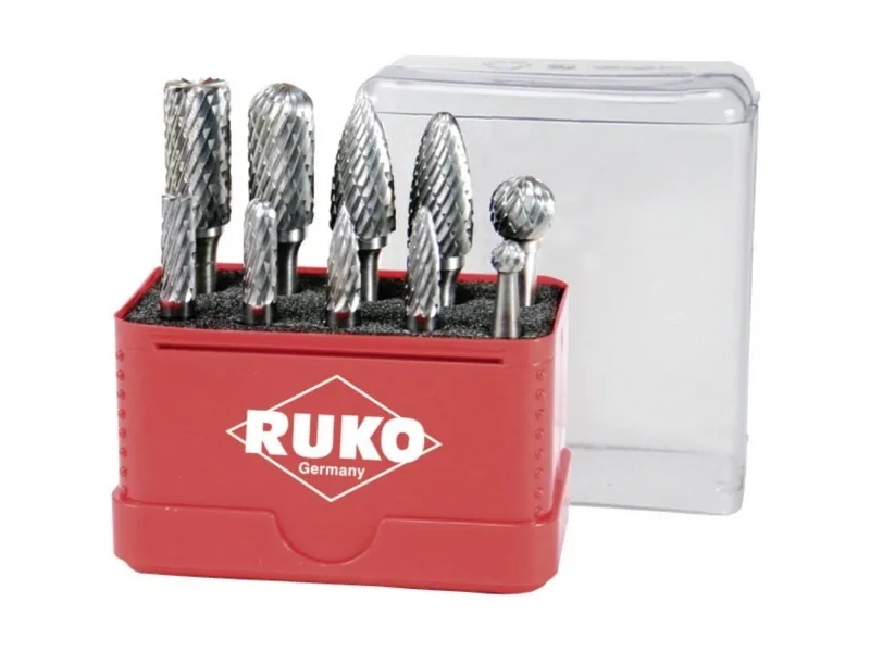 RUKO 116002 Fræsestift Hårdt metal Skaftdiameter 6 mm 10 dele