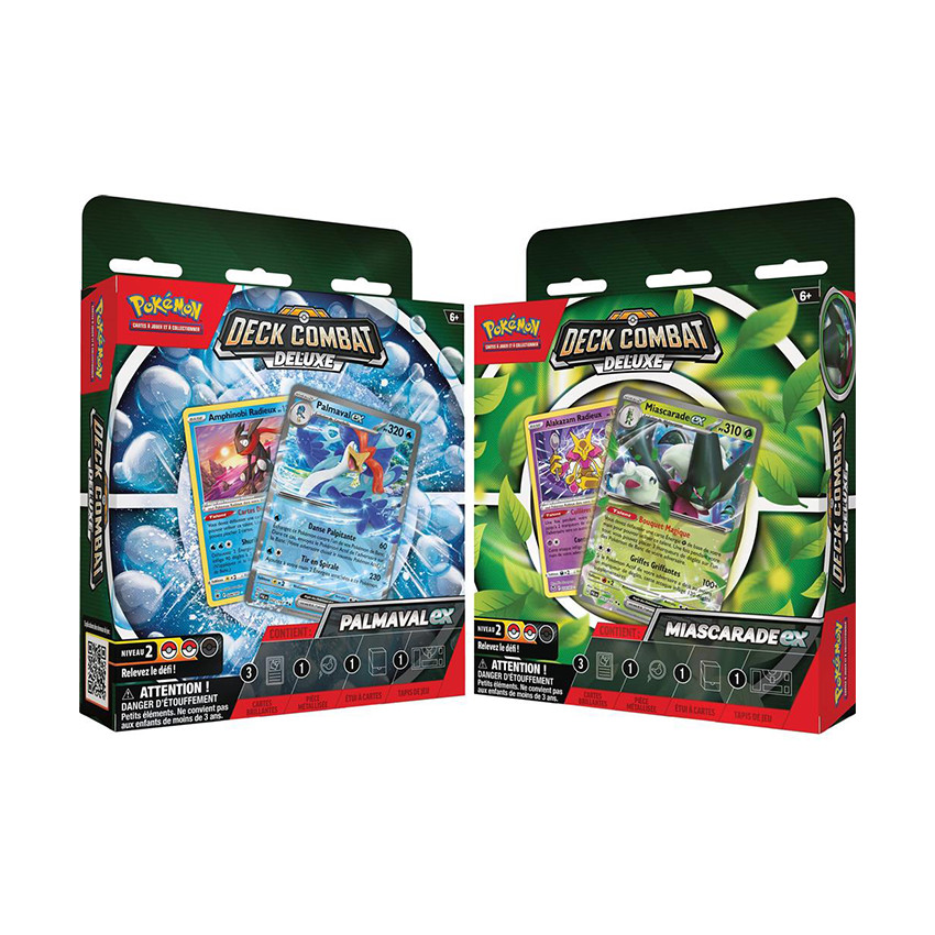 Deck de combat Deluxe Pokémon Palmaval-ex/Miascarade-ex (modèle aléatoire)