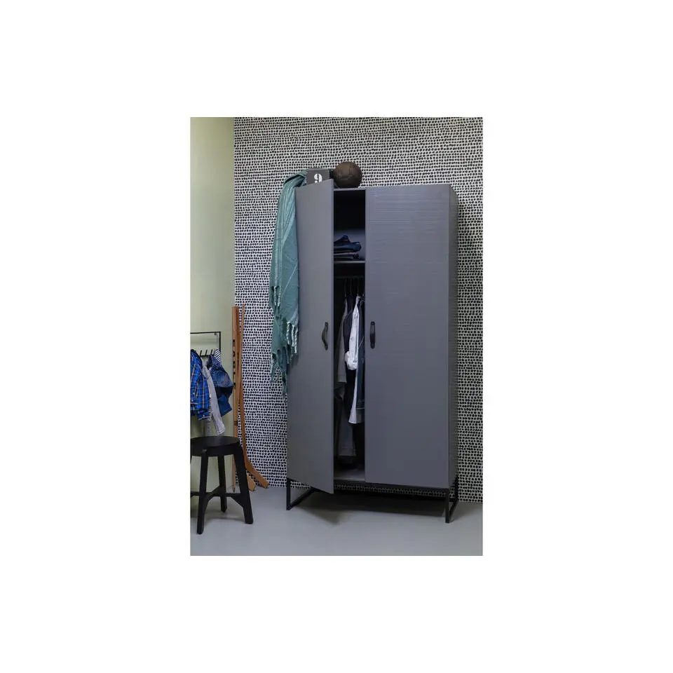 WOOOD Morris Kast - Grenen - Leem - 195x100x53