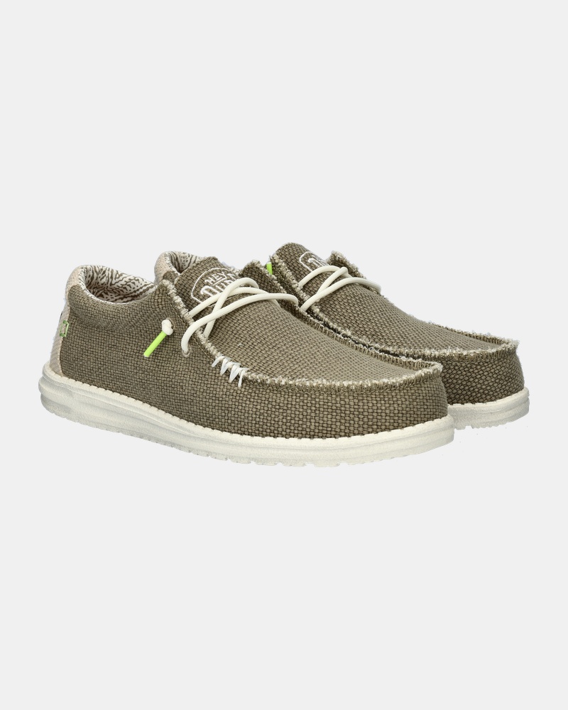 Hey Dude Wally Braided Instapschoenen  - groen