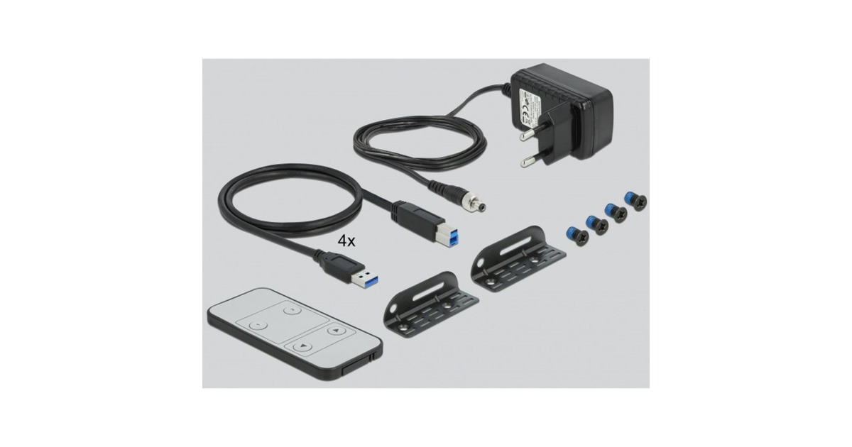 DeLOCKHDMI KVM-switch 4K 60 Hz met USB en audio
