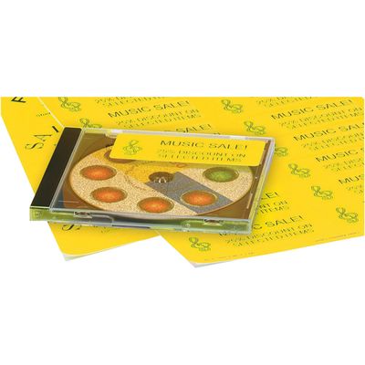 Avery - 2400 Étiquettes copieurs jaune fluo - 70 x 35 mm - réf DP24J-100