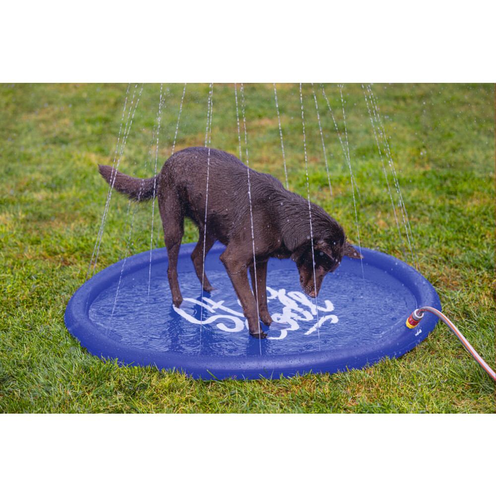 Beeztees Sprinkler Mat Stay Cool Blauw100 cm