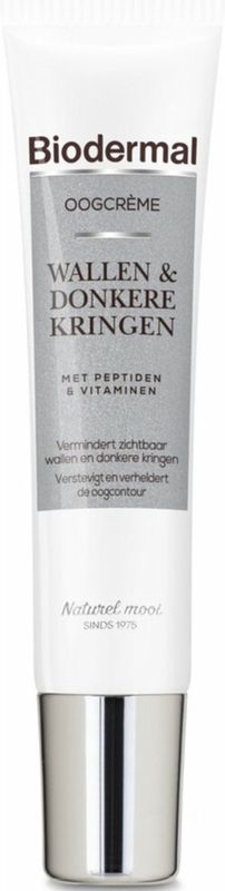 Biodermal - Oogcrème - Parfumvrij - Voor Wallen en Donkere Kringen