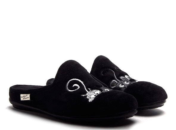La maison de l espadrille chaussons femme 9006 noir
