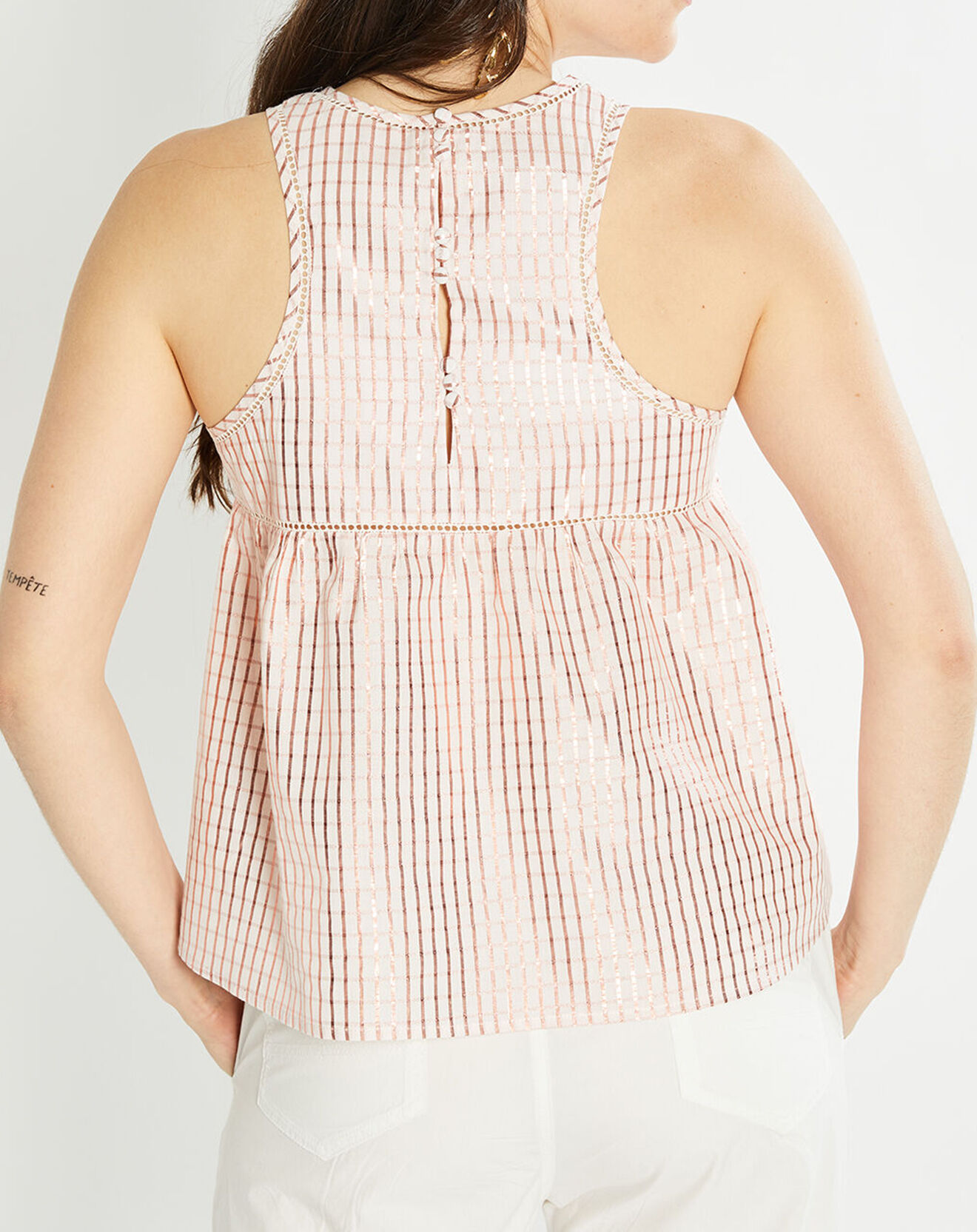 Karl Marc John Top Tomillo imprimé rose