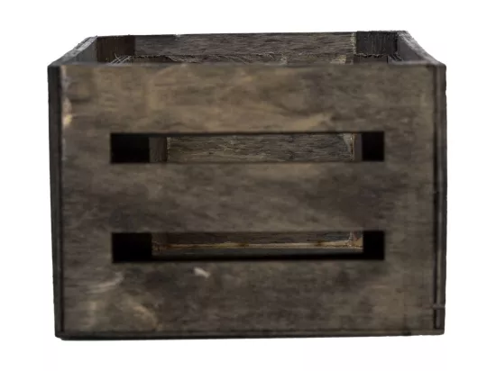 Lot de 2 tiroirs en bois gris 20x13x09-16x11x08h cm