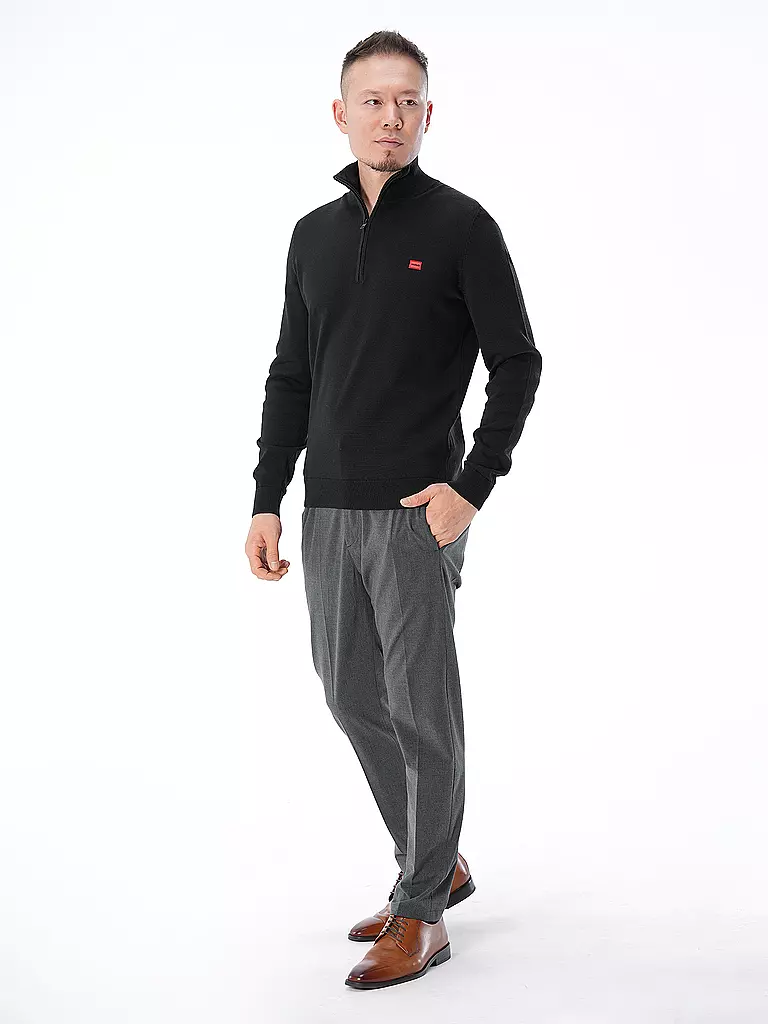 HUGO Troyer Pullover SAN QUINTUS-C schwarz