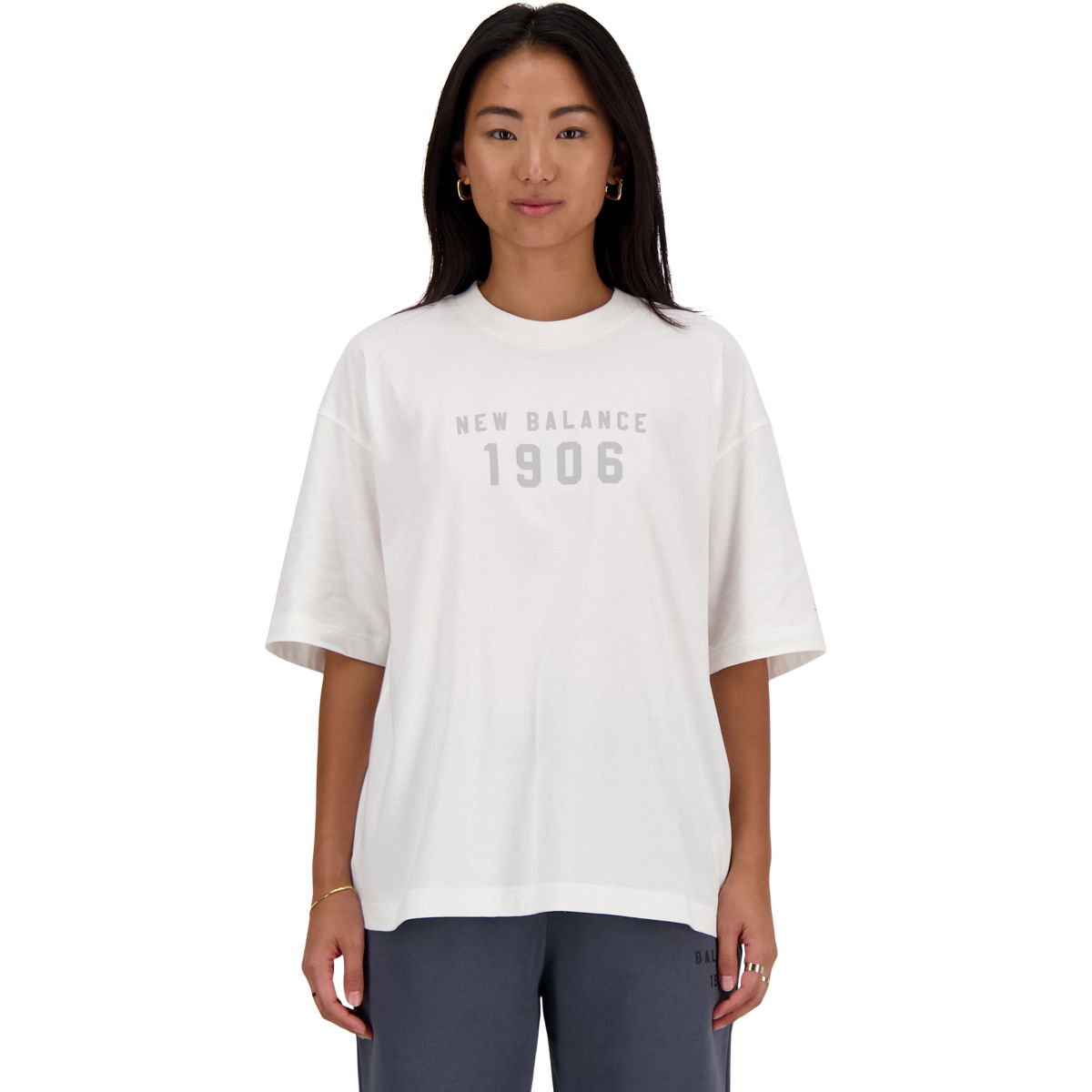 New Balance Iconic Collegiate Oversized T-shirt Dame