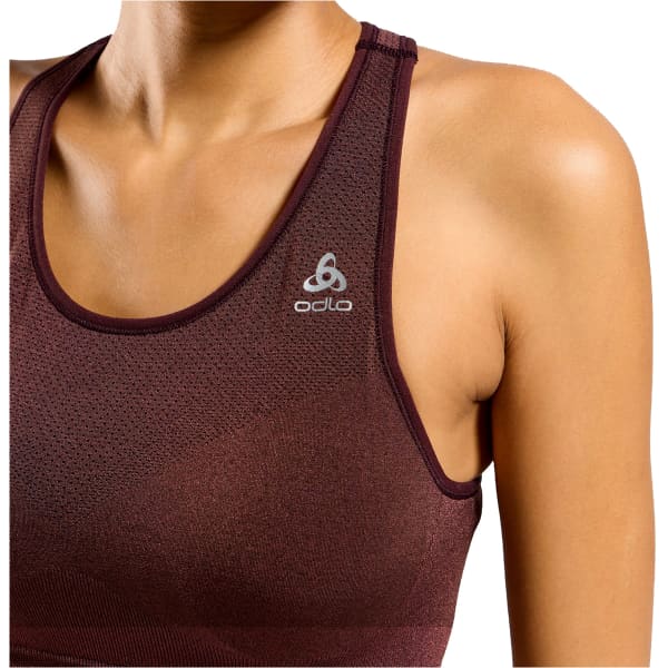 Brassière trail ODLO SEAMLESS MEDIUM CERAMICOOL SPORT BRA FUDGE MELANGE