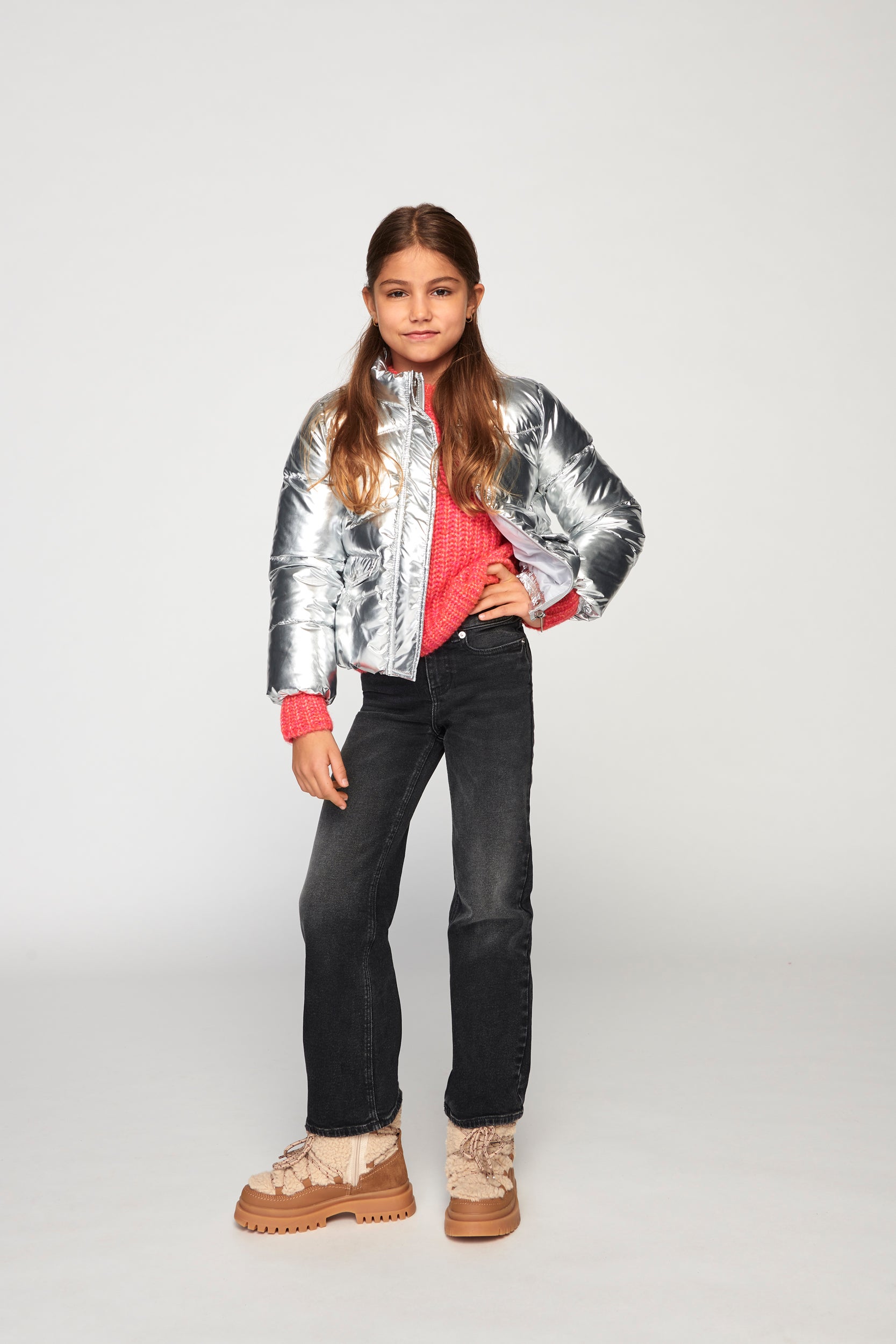 KOGPEARL Daunenjacke Silver