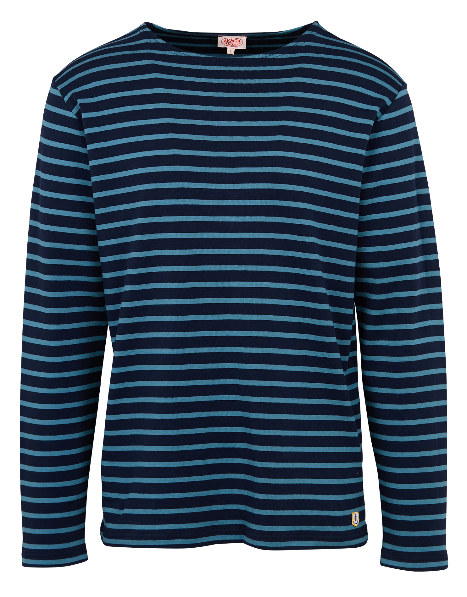 Marinière col rond regular-fit en coton interlock | Multicolore