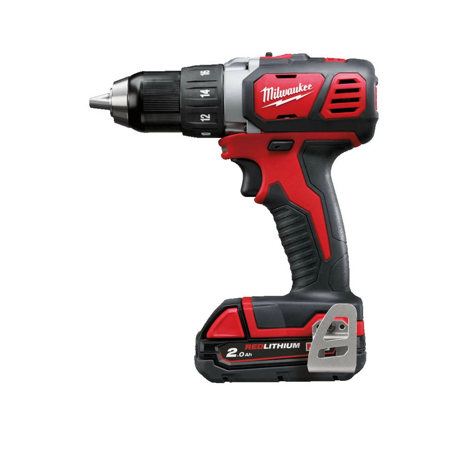 Milwaukee M18 BDD-202C 18V Li-Ion accu boor-/schroefmachine set (2x 2.0Ah accu) in koffer