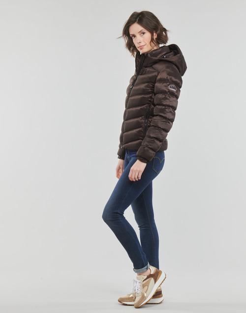 Superdry - HOODED FUJI PADDED JACKET - Marron
