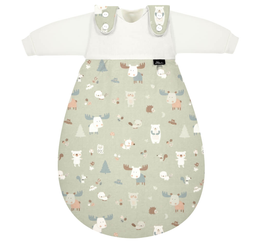 ALVI Baby-Mäxchen - das Original - 3teilig Jersey Baby Forest Größe 74/80