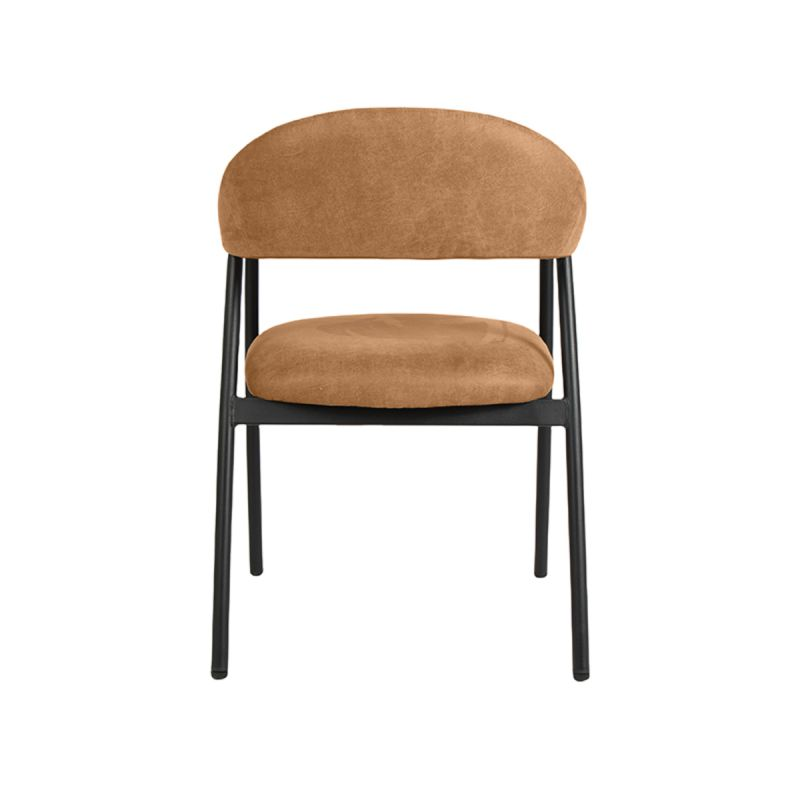 Stoel Grace micro suede cognac