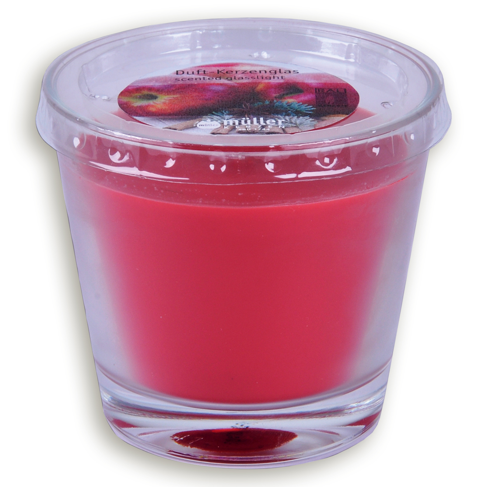 Duft-Kerze im Glas - spicy apple - Ø 9 cm