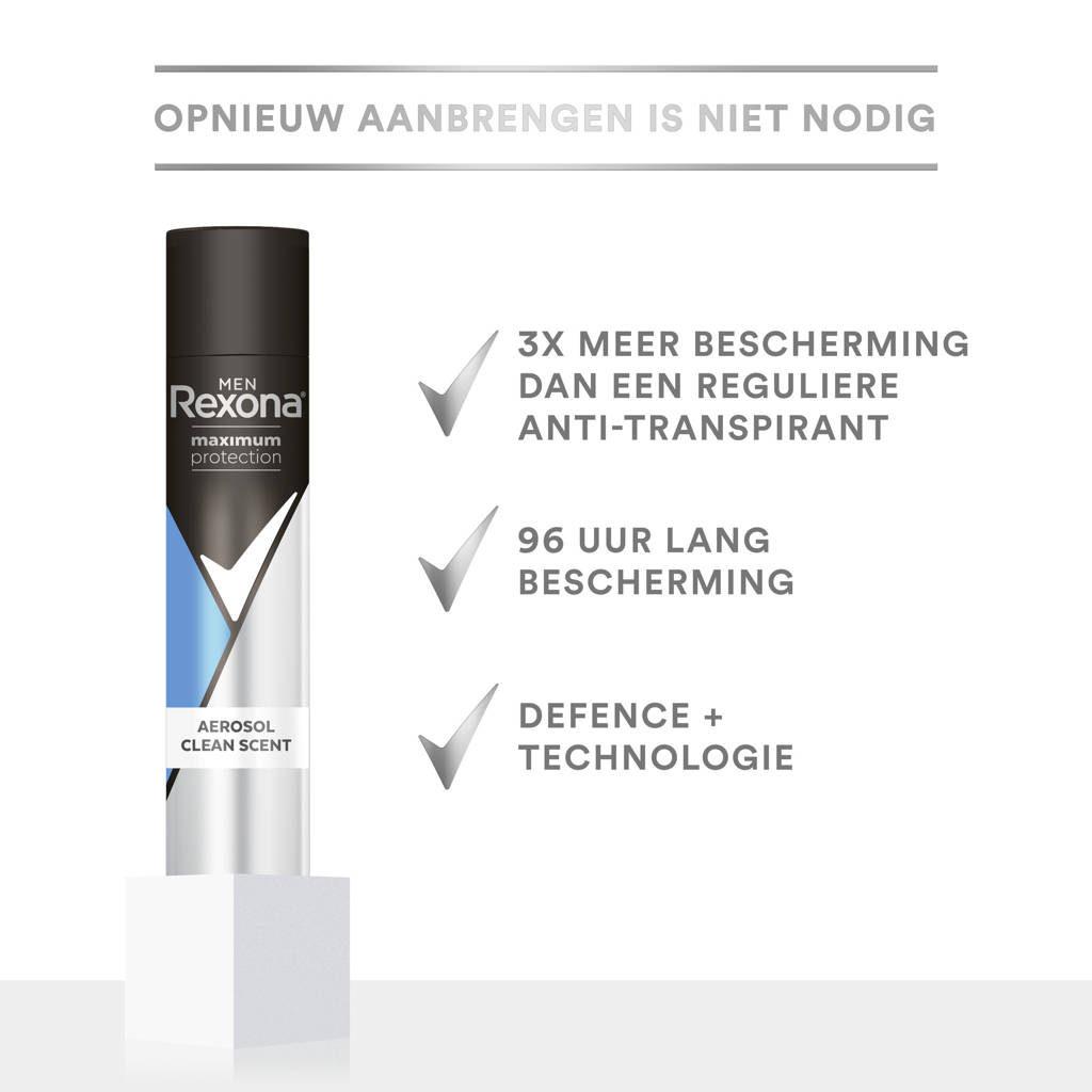 Clean Scent anti-transpirant spray - 6 x 100 ml