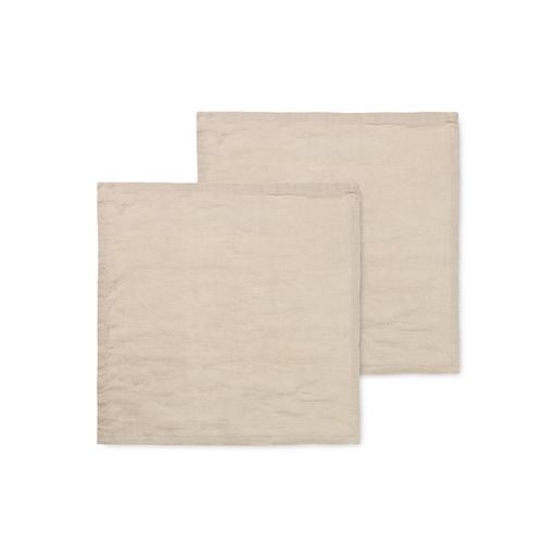 ferm LIVING 2-pak Servietter, Natural, 45x45 cm