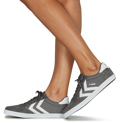 hummel - SLIMMER STADIL LOW - Gris / Blanc
