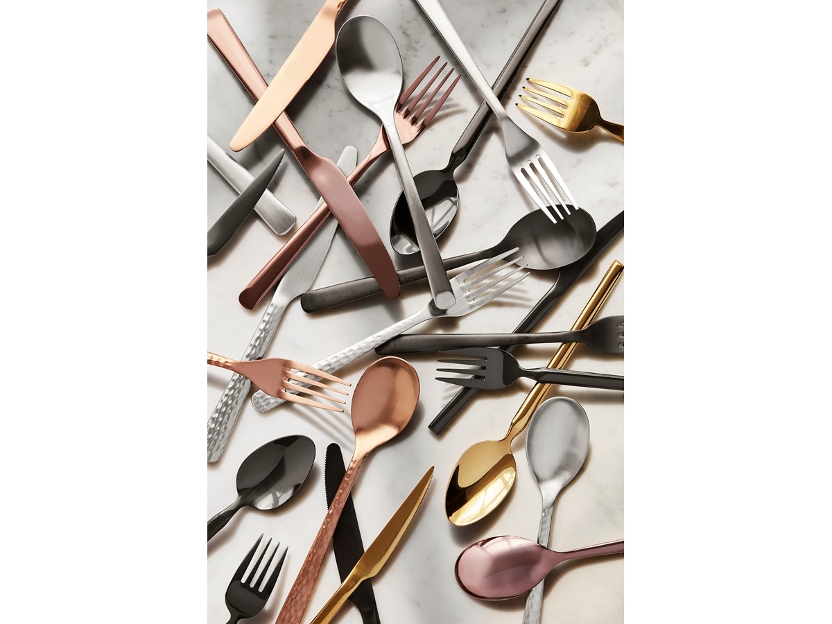 Broste Copenhagen - Bestiksæt Hune, 16 dele - Rustfrit stål - Titanium Espresso