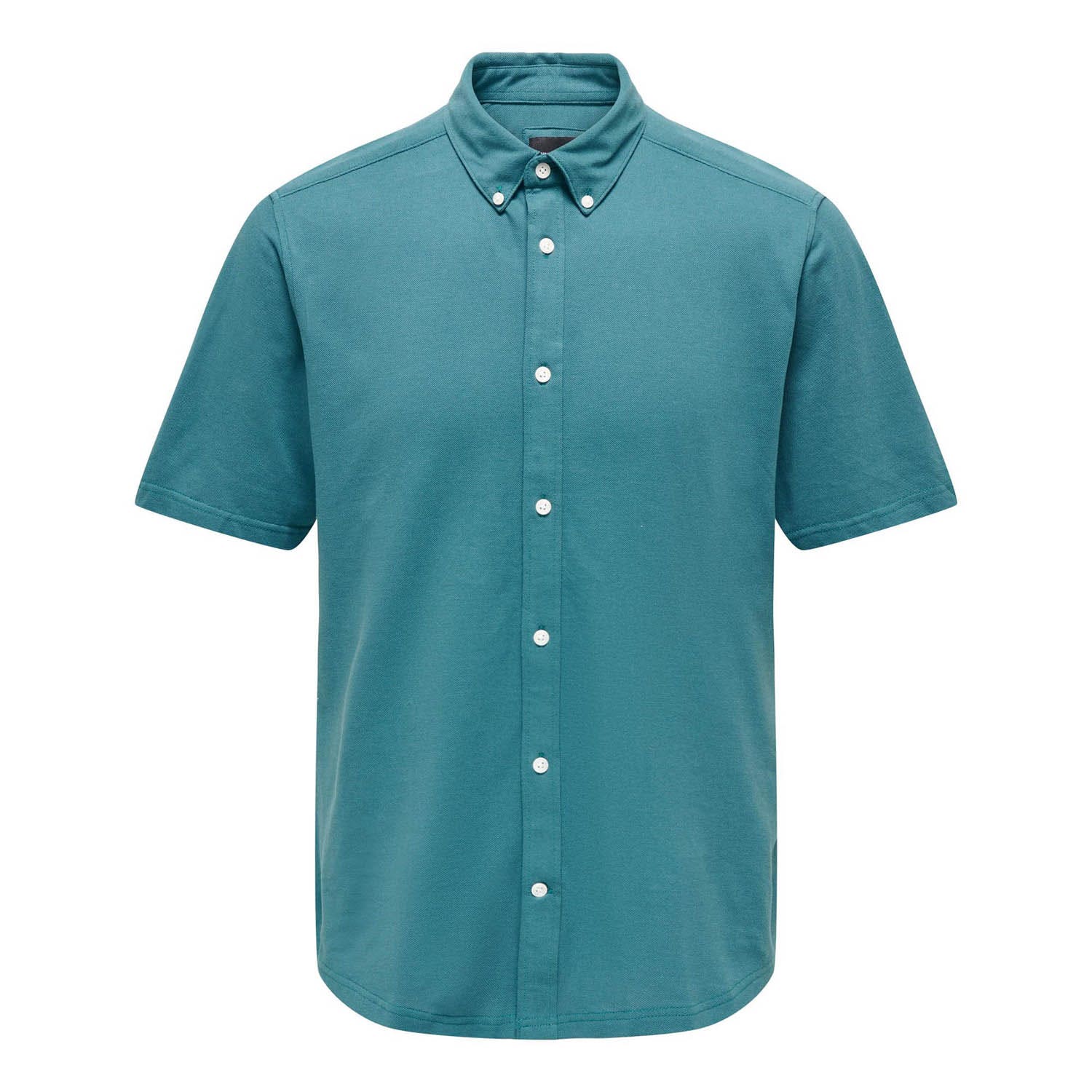 Only & Sons  Tarp Slim Pique Button Down Shirt
