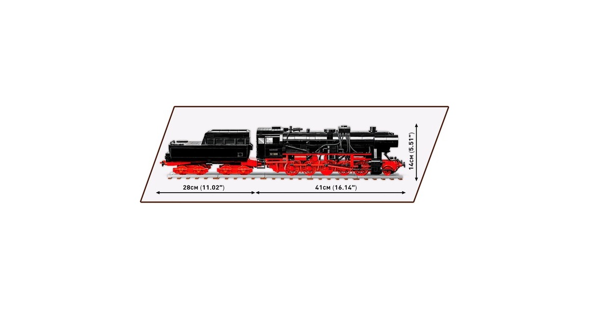 COBIDR BR 52 Stoomlocomotief Constructiespeelgoed  (Schaal 1:35)