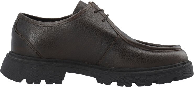 Bianco BIASHARP Moc Toe Shoe Tumbled Leather Dark brown