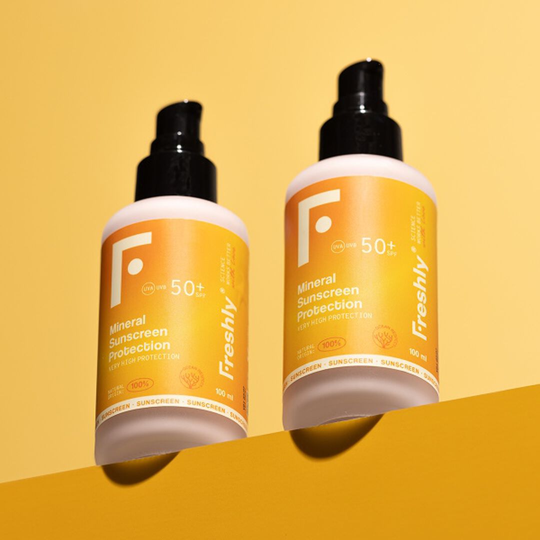 FRESHLY  Protetor Solar Mineral SPF50 - Mineral Sunscreen Protection - 100ml