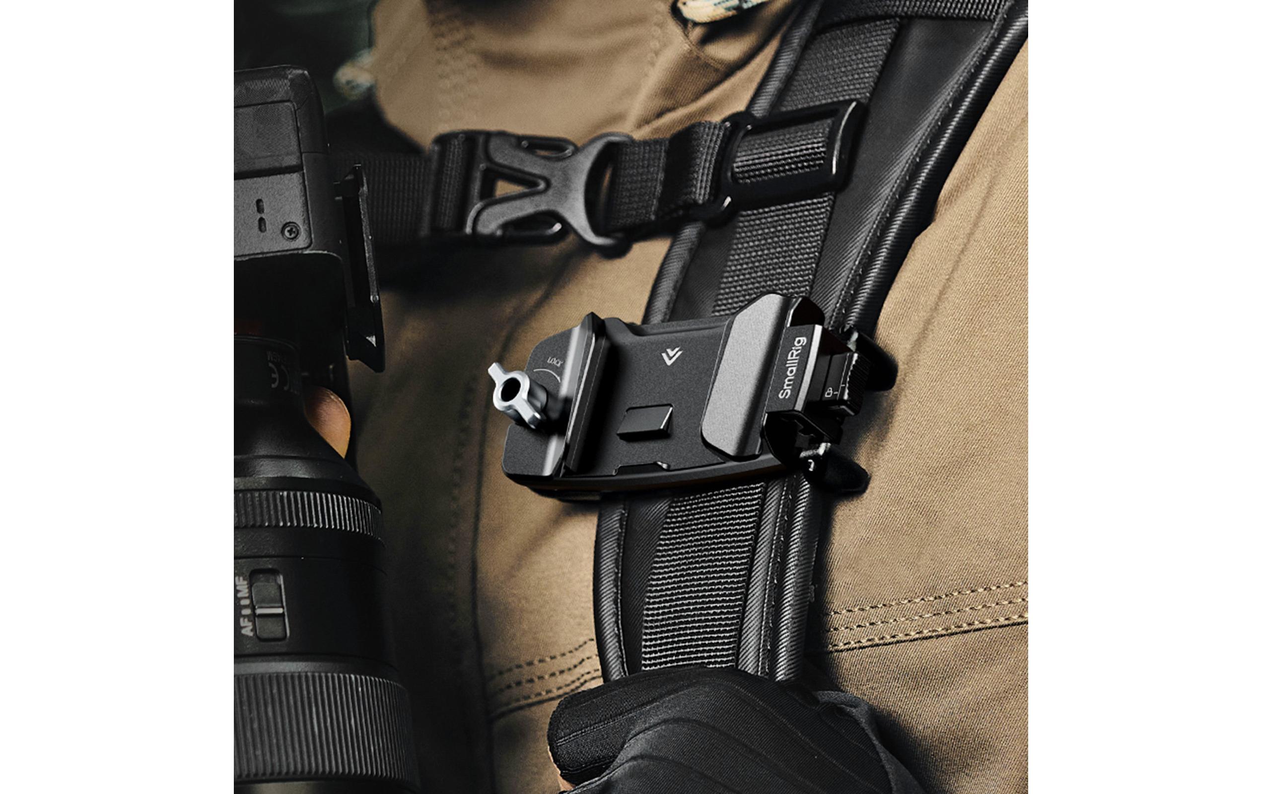 Camera Clip mit Schnellwechselplatten-MontagesatzVerstellbarer Halter für Action- oder spiegellose Kameras