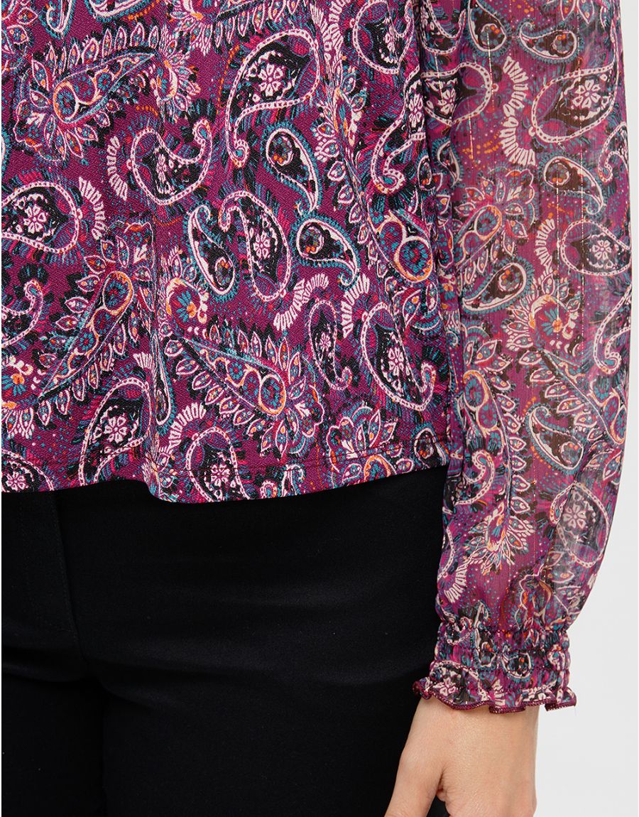 Blouse fluide violette
