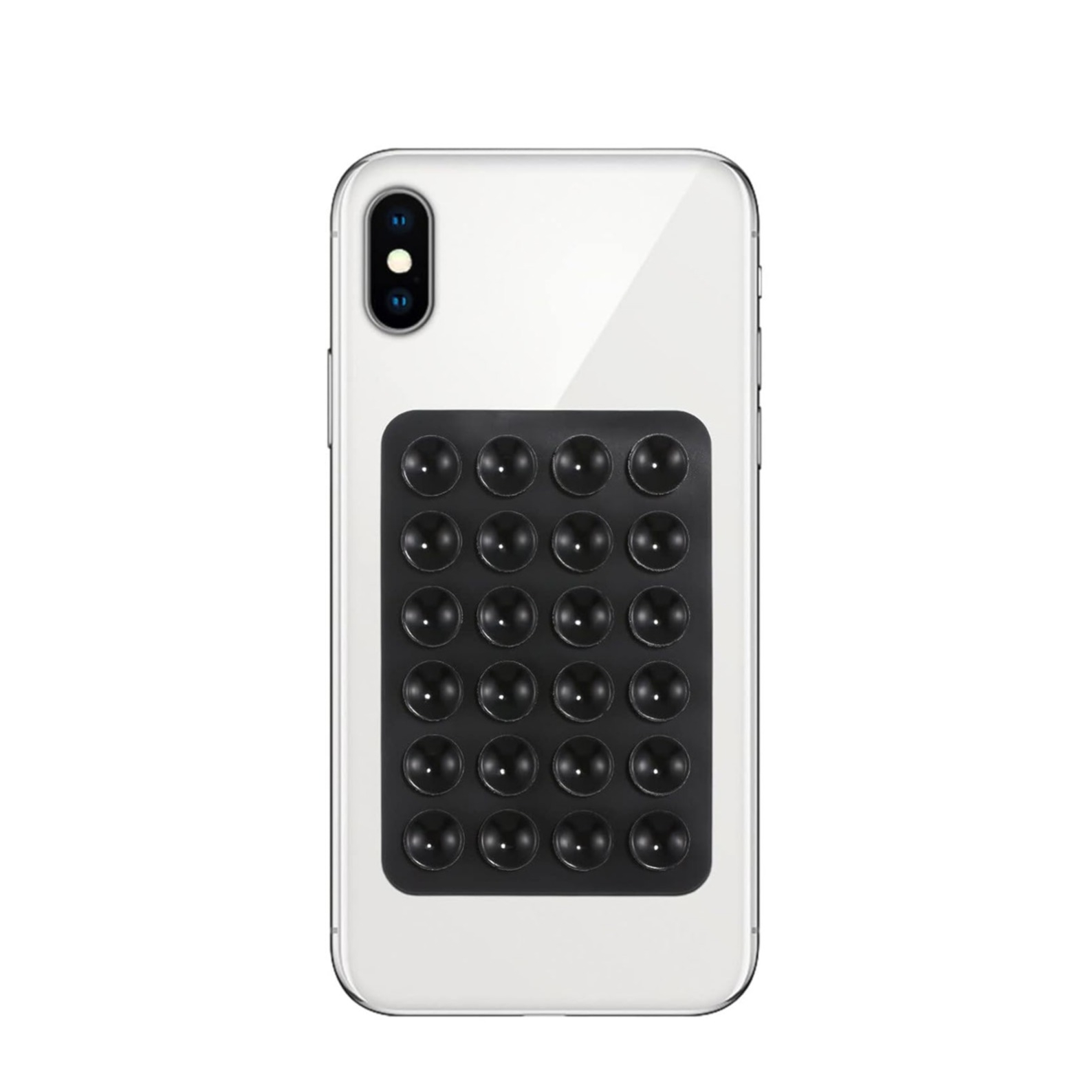 Universal Silikon Saugnapf Smartphone Halterung Selbstklebend - Schwarz
