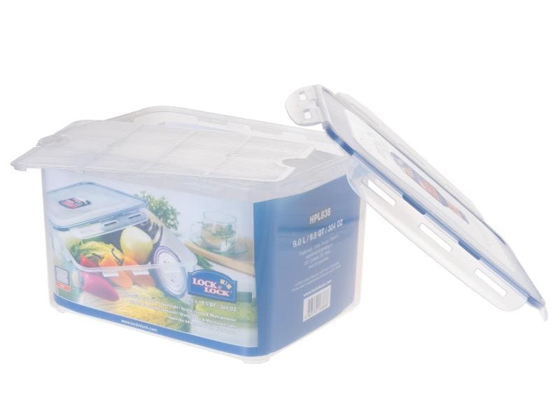Lock & Lock Vorratsbehälter 9 l, Transparent Rechteckiges Vorratsdose