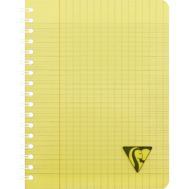 Cahier spirale Clairefontaine Linicolor Fresh17 x 22 cm assorti aléatoire grands carreaux  - 180 pages