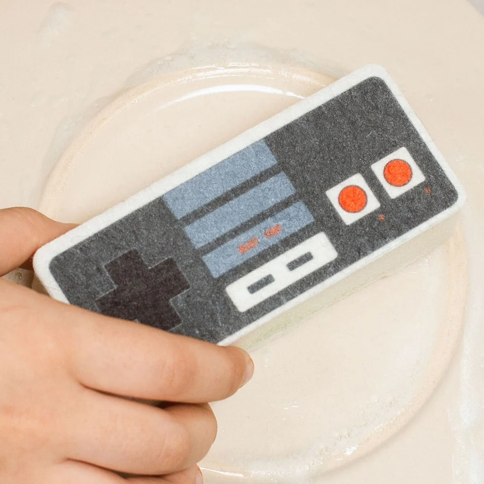 Retro Controller Sponges Set of 2, with Scourer