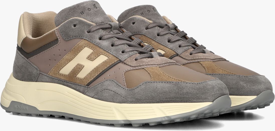 grijze hogan lage sneakers hyperlight allacciato h